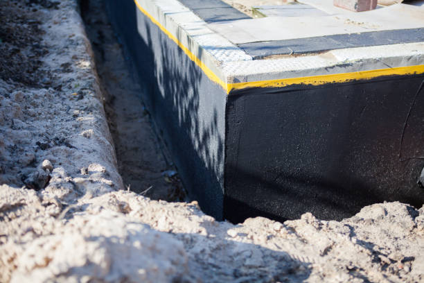 Residential Interior Drainage System installation at a Elkhart Lake, WI home by SJ Waterproofing Pros